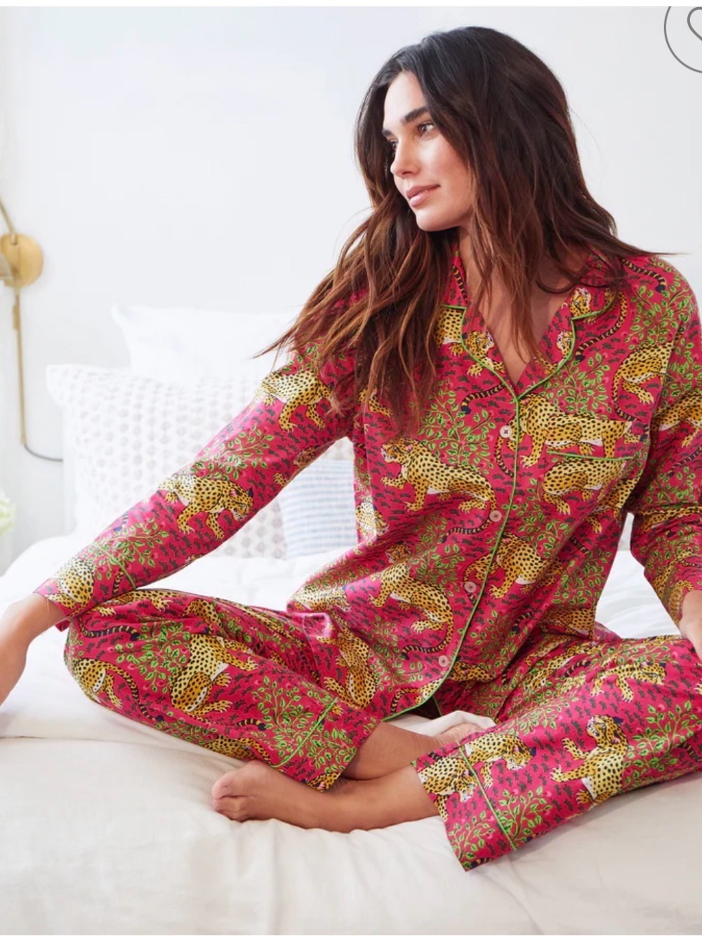 PRINTFRESH β’ Bagheera Pink Leopard & Floral Pajama Set NWT - XXS